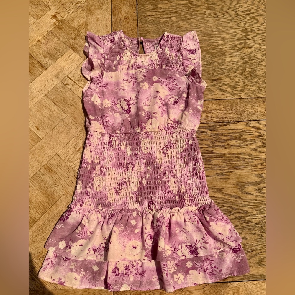Floral Pink Kids Dress